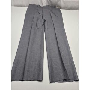John Alexander Dress Pants Mens 46x37 Gray Wool Pleated Big & Tall Madison A69
